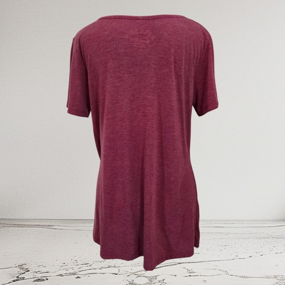 Hard Rock Cafe Nashville Maroon Graphic Tee Size L - Picture 2 of 7